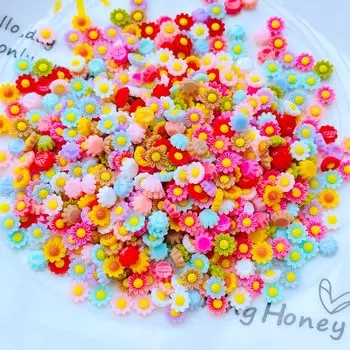 Кабошоны Mate Birds 6 мм смешанные цветы 100 шт