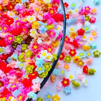 Кабошоны Mate Birds 6 мм смешанные цветы 100 шт