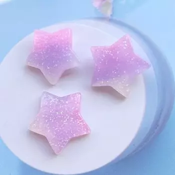 Кабошоны TSXJY милые разноцветные звезды 10 шт