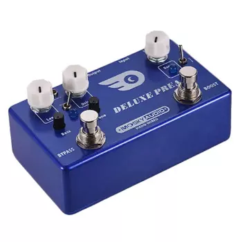 Качественная педаль эффектов Mosky Deluxe предусилитель для гитары 2 в 1 Boost Classic, металлический корпус с настоящим байпасом для гитары