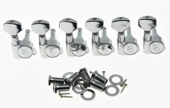 Качество Wilkinson EZ-LOK гитара тюнинг ключи колышки гитара тюнер машина головки хромированные