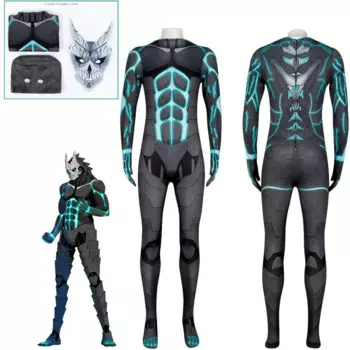 Кафка для взрослых, косплей, комбинезон, маска кайдзю, аниме № 8, костюм Хибино, наряды, Хэллоуин, женский, мужской, карнавальный костюм, женский костюм