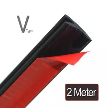 KAHNOS V-образная резиновая пломба на лобовое стекло, автомобильная наклейка, двойная клейкая лента с пенопластовым лицом, автоклейка, автомобильный Стайлинг