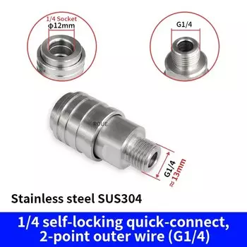 Kaikarai 1/4 самоблокирующийся разъем для мойки высокого давления