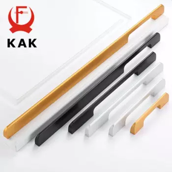 Ручки для шкафов KAK черные алюминиевые