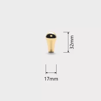 KAK яркая золотая для шкафа ручки в форме капли Твердые выдвижные ящики из цинковые ручки сплава кухонные двери шкафа оборудование для обработки мебели