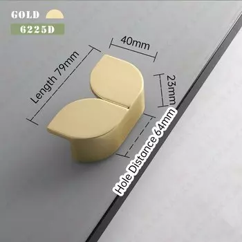 KAK ручки для шкафа черные цинковый сплав