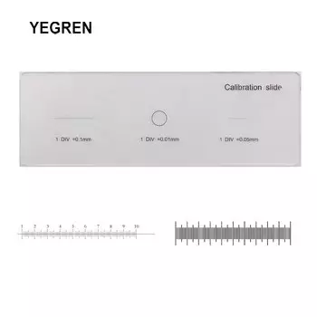 Калибровочные слайды YEGREN MS-1-3 для микроскопа