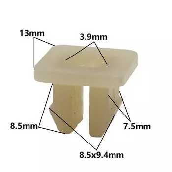 KALILII натуральный 9 мм зажим для гайки, нейлоновые фиксирующие зажимы для автомобильных фар, фиксаторы пряжки