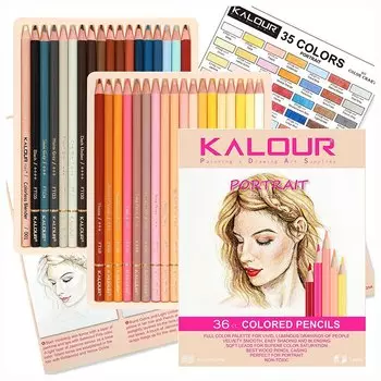 KALOUR Skintone Цветные карандаши 36 шт