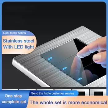 KAMANNI A9 металлическая зеркальная акриловая точечная Розетка с USB, европейская, французская, 13А розетка 1/2/3/4