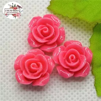 Камелия смола кабошон 10 мм Ywbeads 100 шт