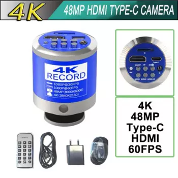 Камера-микроскоп SONY COMS 1080P 30/60FPS, 4K, 13 МП/48 МП/HDMI/Type-c/USB/VGA