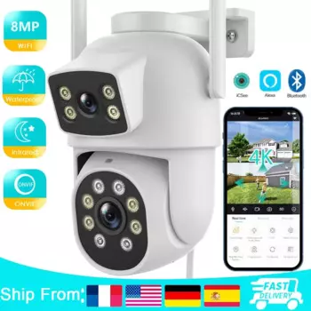 Камера Наружного видеонаблюдения, 4K, 8 Мп, Wi-Fi