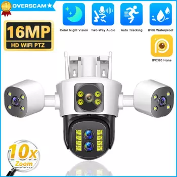 Камера Наружного видеонаблюдения, 8 к, 16 МП, Wi-Fi