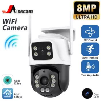 Камера Наружного видеонаблюдения, 8 Мп, 4K, PTZ, Wi-Fi