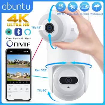 Камера Наружного видеонаблюдения, 8 Мп, 4K, PTZ, Wi-Fi