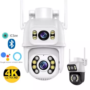 Камера Наружного видеонаблюдения, 8 Мп, 4K, PTZ, Wi-Fi, PoE