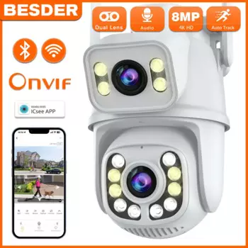 Камера Наружного видеонаблюдения, 8 Мп, Wi-Fi, PTZ