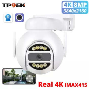 Камера видеонаблюдения 8 Мп, 4K, Wi-Fi, PTZ, 4 МП, 4-кратный зум CamHi CamHipro