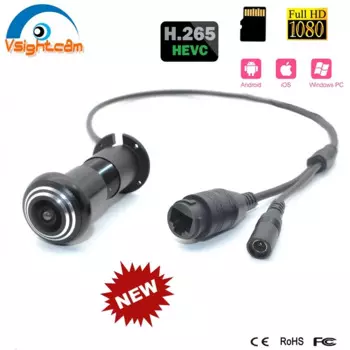 Камера видеонаблюдения FishEye, широкоугольная, 1,66 мм, 1080P, 170 градусов