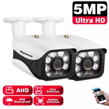 Камера видеонаблюдения H.265 5 Мп 4 МП с датчиком лица
