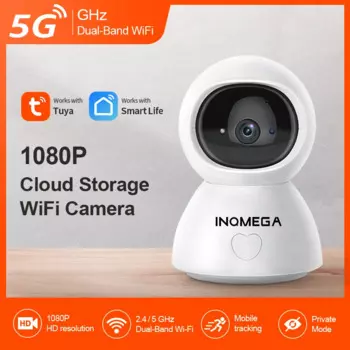 Камера видеонаблюдения INQMEGA Tuya умная Беспроводная с поддержкой Wi-Fi и режимом конфиденциальности