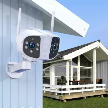 Камера видеонаблюдения UHD Camhipro/IPC360Home с двойным объективом, широкоугольная IP-камера с углом обзора 165 градусов, с ИИ-обнаружением присутствия, Домашняя безопасность, видеоняня, 4K, 6 МП