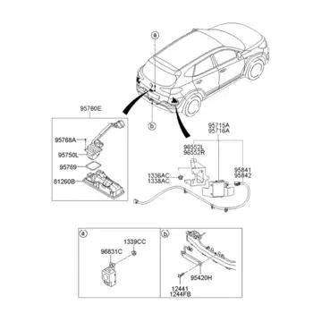 Камера заднего вида 95760-D3700 для Hyundai Tucson 2018-2021
