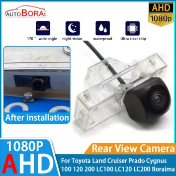 Камера заднего вида AHD 1080P для Toyota Land Cruiser Prado Cygnus 100 120 200 LC100 LC120 LC200 Roraima