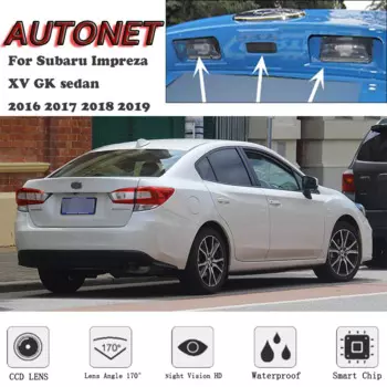 Камера заднего вида AUTONET для Subaru Impreza XV GK sedan 2016 2017 2018 2019, камера ночного видения для парковки/номерного знака