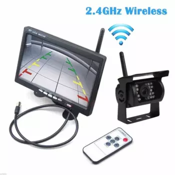 Камера заднего вида автомобильная, 2,4 ГГц, Wi-Fi, ИК