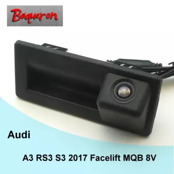 Камера заднего вида для Audi A3 RS3 S3 2017 Facelift MQB, 8 в, HD, CCD