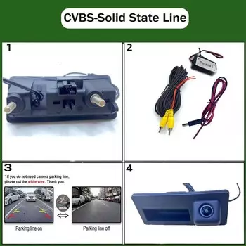 Камера заднего вида для Audi A6 C7, 4G, 2011 ~ 2020, задняя камера