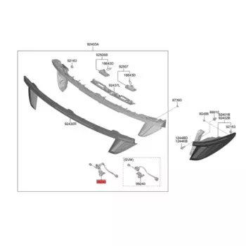 Камера заднего вида для Hyundai Tucson 1500 CC 2000 CC 2021-2024