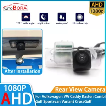 Камера заднего вида для парковки заднего вида 1080P ночного видения для Volkswagen VW Caddy Kasten Combi Golf Sportsvan Variant CrossGolf