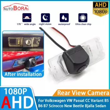 Камера заднего вида для парковки заднего вида AHD 1080P для Volkswagen VW Passat CC Variant B5 B6 B7 Scirocco New Beetle B 04, седан