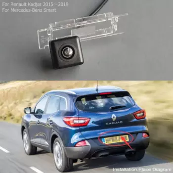 Камера заднего вида для Renault Kadjar 2015 2016 2017 2018 2019 HD CCD ночного видения резервная парковочная камера для Mercedes-Benz Smart