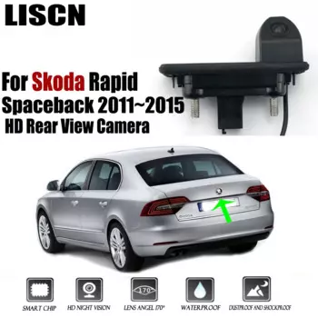 Камера заднего вида для Skoda Rapid Spaceback 2011 2012 2013 2014 2015