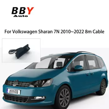Камера заднего вида для Volkswagen Sharan 7N 2010 ~ 2022, кабель 8 м, ночное видение