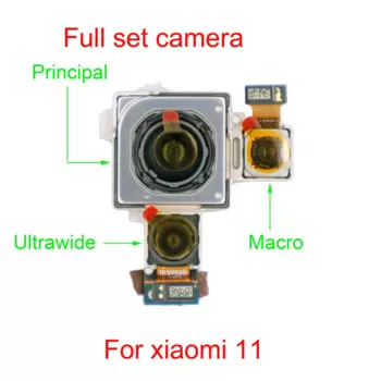 Камера заднего вида для Xiaomi Mi 11, новый полный комплект, модуль сверхширокой макросъемки с оптическим стабилизатором изображения, Новинка