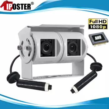Камера заднего вида iпостер AHD 1080P, с двумя объективами, 4 контакта