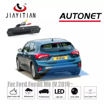Камера заднего вида JIAYITIAN HD с ручкой багажника для Ford Focus Mk4 C519 2018 2019 2020 2021 /CCD/ночного видения/резервная камера заднего вида