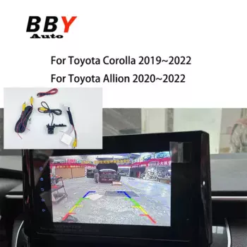 Камера заднего вида «рыбий глаз» для Foyota Corolla 2019 ~ 2022, 2020-2022, реверсивная камера с OEM дисплеем головного устройства