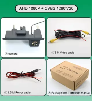 Камера заднего вида «рыбий глаз» с ручкой в багажнике для Volkswagen Tiguan I 5N B7 2007 2008 2009 2010 2011 2012 ~ 2017 HD с ночным видением