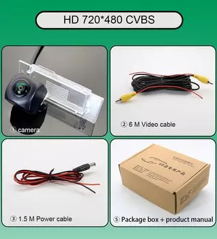 Камера заднего вида с объективом «рыбий глаз» для Renault Megane IV 4 2016 2017 2018 Автомобильная AHD 1080P 170 ° резервная камера HD ночного видения