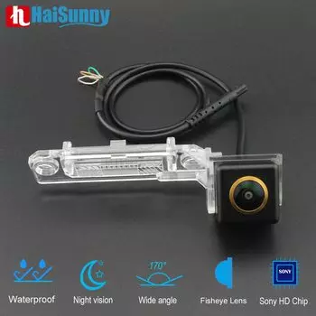 Камера заднего вида с золотым объективом 170 ° HD для Skoda Superb Sedan MK2 VW Passat CC AHD 1080P Android монитор заднего вида с ночным видением