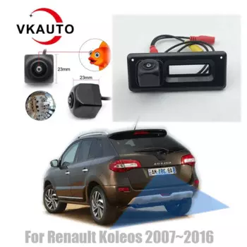 Камера заднего вида VKAUTO «рыбий глаз» для Renault Koleos, Samsung QM5, H45, HY, 2007 ~ 2016, CCD, HD, камера заднего вида для парковки