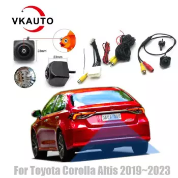 Камера заднего вида VKAUTO «рыбий глаз» для Toyota Corolla Altis 2019 ~ 2023 для блока oem, HD CCD, ночное видение, резервная парковочная камера