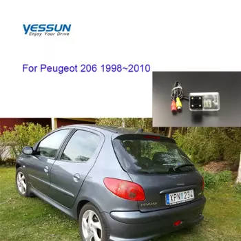 Камера заднего вида Yessun для Peugeot 206, 1998 ~ 2010, камера заднего вида/номерной знак/парковочная камера